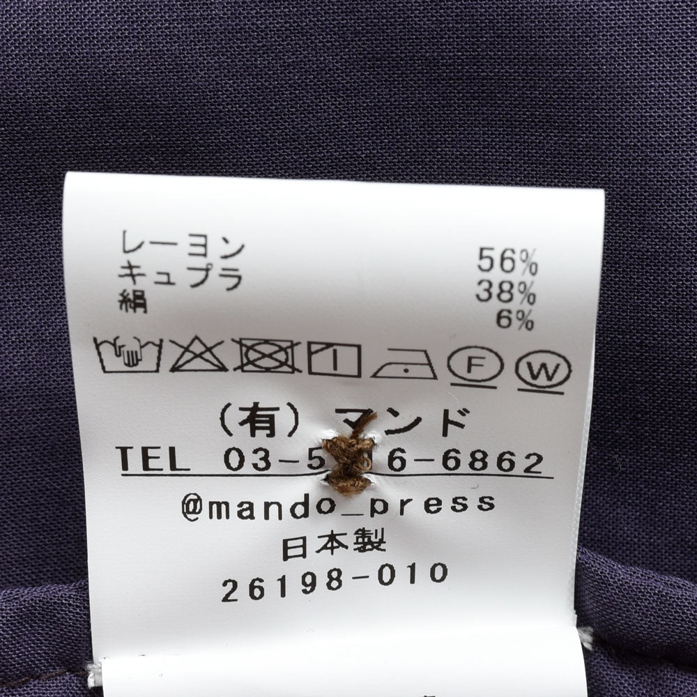 mando(マンド) レーヨンキュプラプリントパンツ 26198-010 13061402037