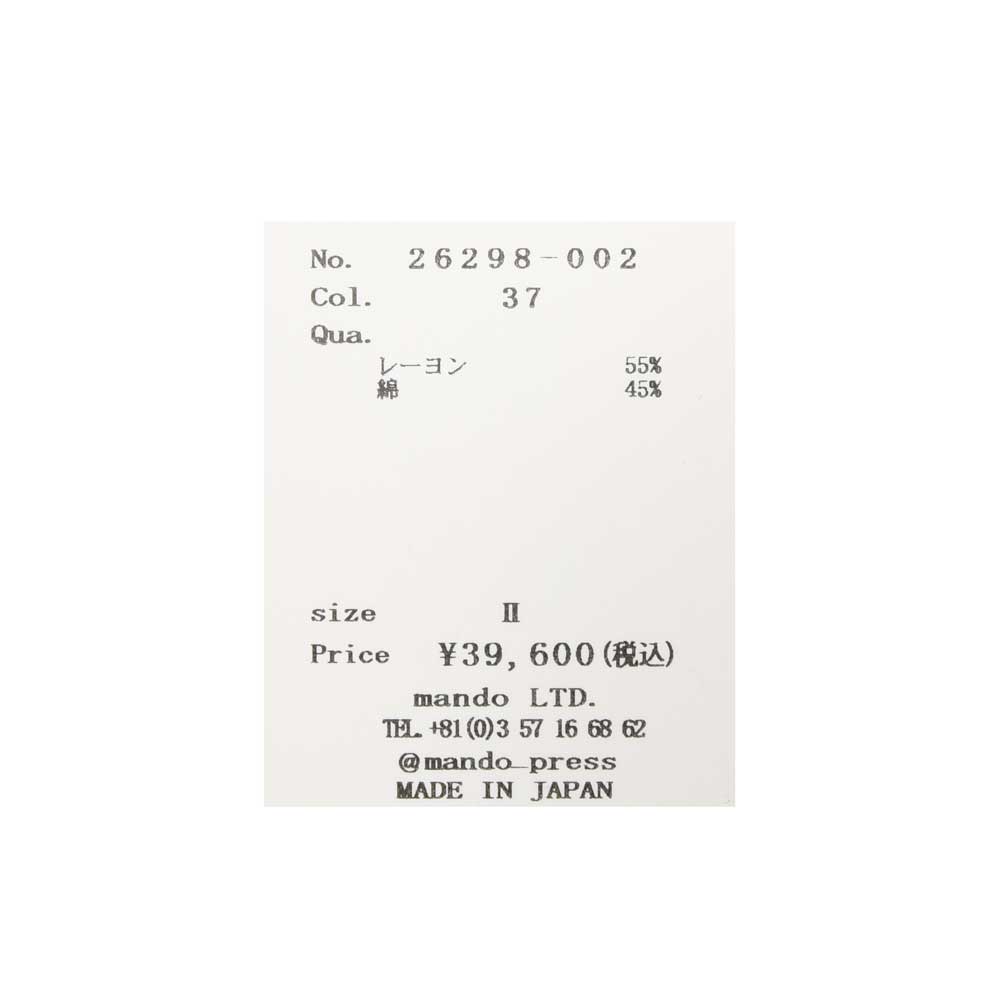 mando(マンド) レーヨンコットンプリントシャーリングパンツ 26298-002 13061403037