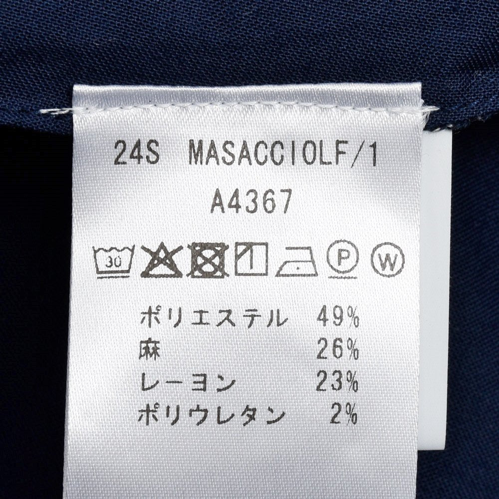 giab's ARCHIVIO(ジャブス アルキヴィオ) guji golf別注MASACCIOマサッチョ ヘアラインリネン シャーリングパンツ A4367 13061602117