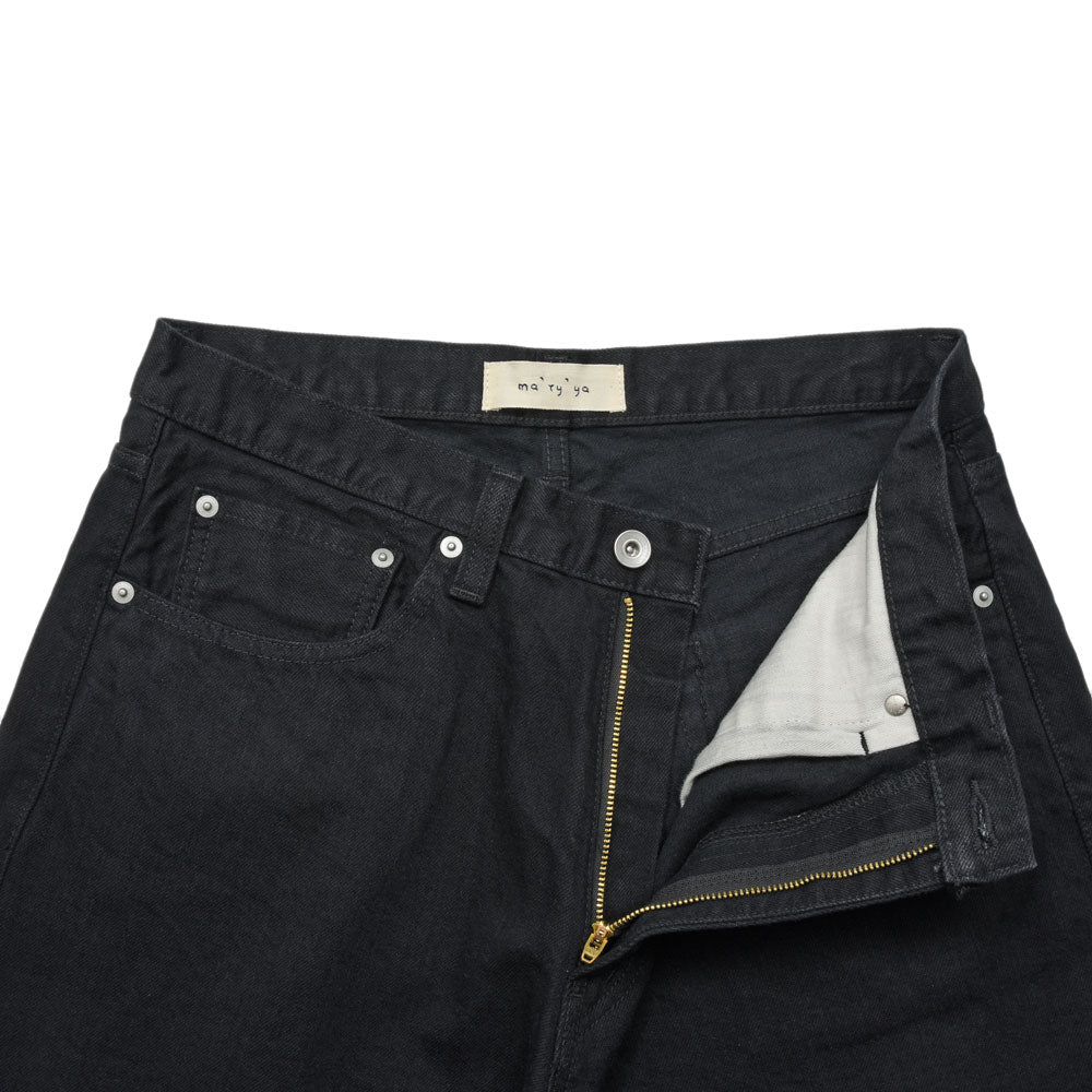 ma'ry'ya(マリア) ルーズフィットテーパードセルビッジデニム YSD001 genderless 13061700001