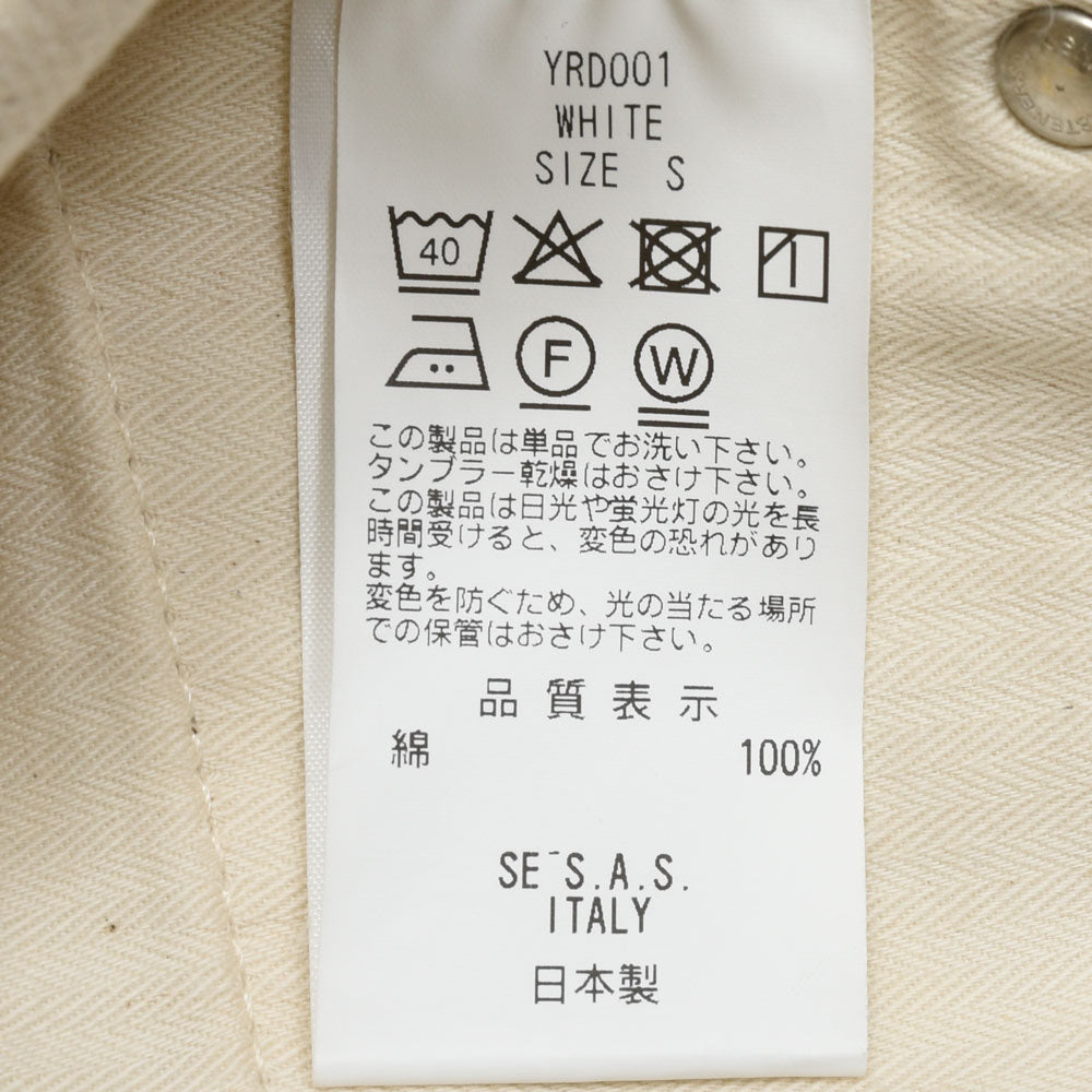 ma'ry'ya(マリア) ルーズフィットテーパードセルビッジデニム YRD001 genderless 13061702001