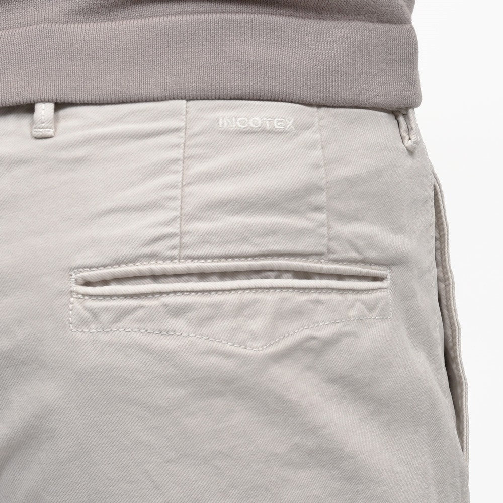 INCOTEX SLACKS(インコテックス スラックス)SLIM FIT ガーメントダイオーガニックコットンストレッチチノテーパードパンツ 18S100-4611E/61521 13062002052