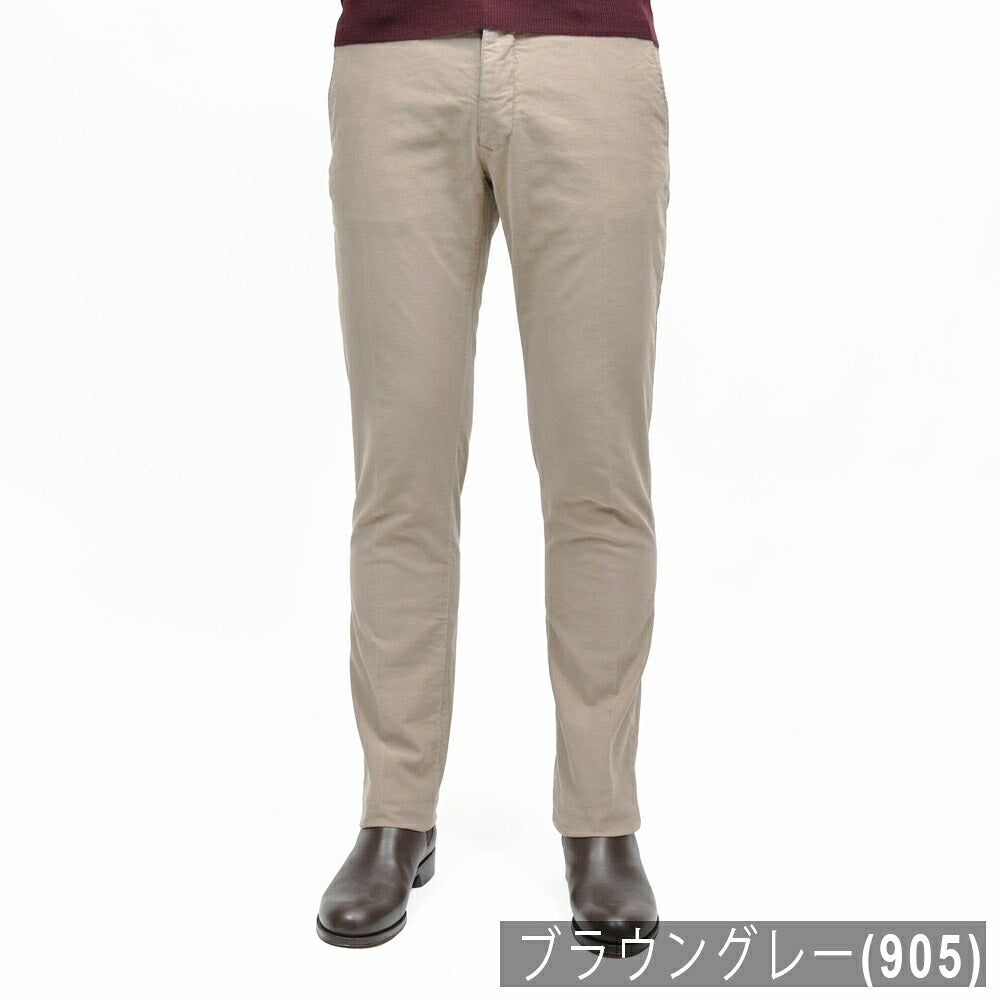 INCOTEX SLACKS(インコテックス スラックス)SLIM FIT ガーメントダイオーガニックコットンストレッチチノテーパードパンツ 18S100-4611E/61521 13062002052