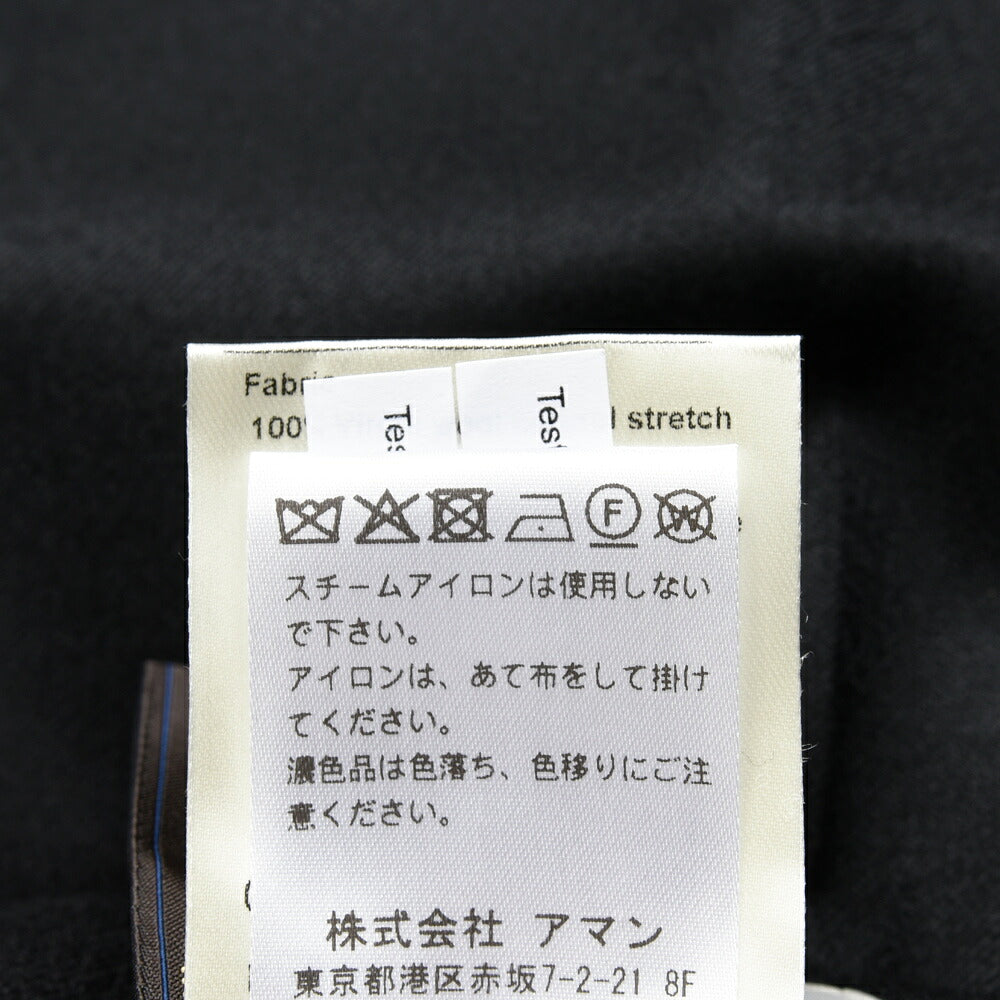 BERWICH(ベルウィッチ) BERTOベルト ウールサキソニー1プリーツバックシャーリングテーパードパンツ VB8996 13062004039