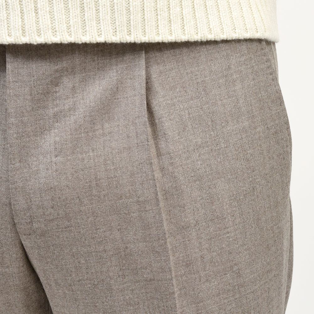 TAGLIATORE(タリアトーレ) ストレッチウールサキソニー1プリーツテーパードパンツ TAG11/550012 13062004054