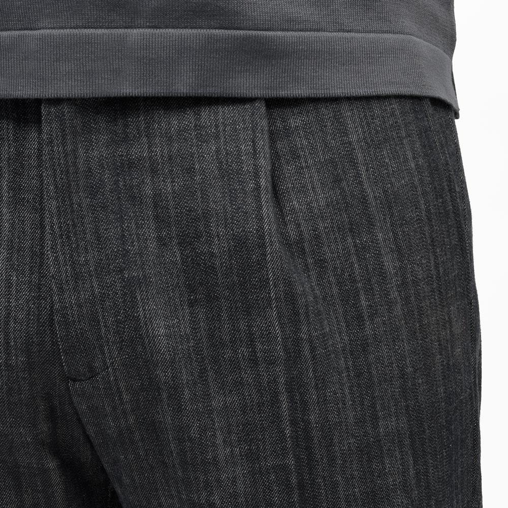 BERWICH(ベルウィッチ)BERTOベルト コットンストレッチデニム1プリーツバックシャーリングテーパードパンツ BERTO-UBULL01 13062009039