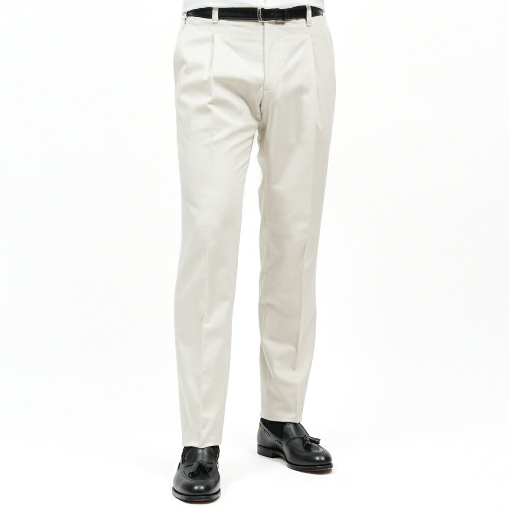 IGARASHI TROUSERS(五十嵐トラウザーズ)コットンツイルワンプリーツパンツ / テーパード 13062201187