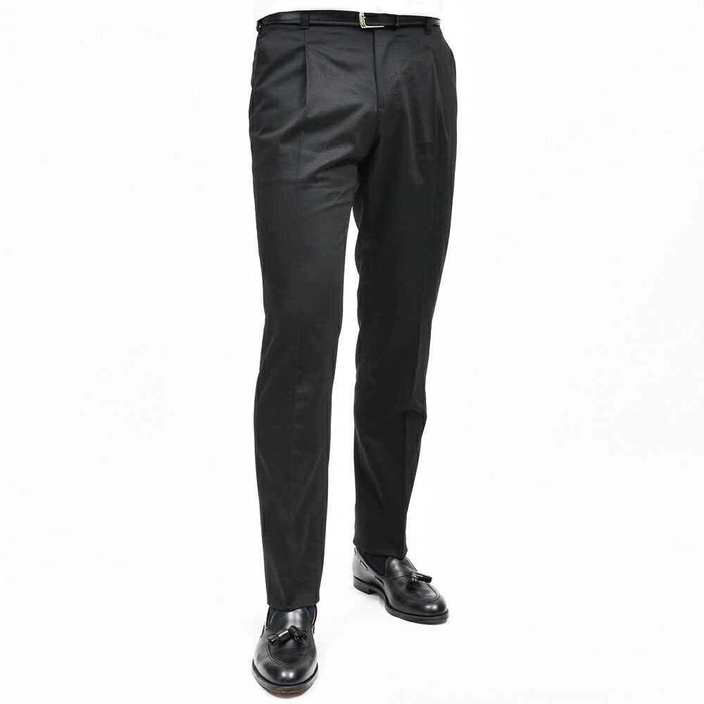 IGARASHI TROUSERS(五十嵐トラウザーズ)コットンツイルワンプリーツパンツ / テーパード 13062201187