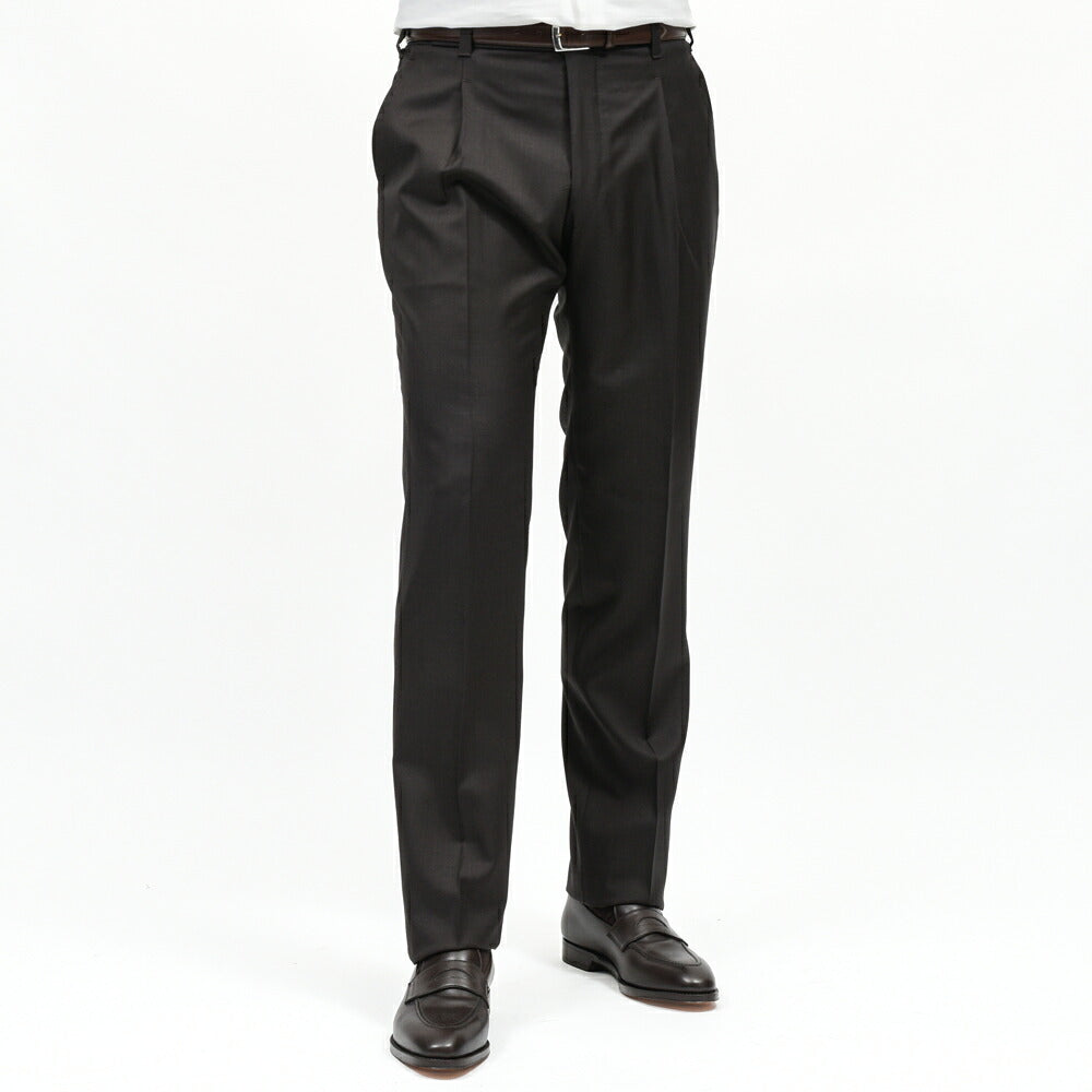 IGARASHI TROUSERS(五十嵐トラウザーズ)ウールサキソニーワンプリーツパンツ / テーパード 13062202187