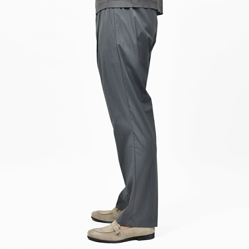 HERNO(ヘルノ) ウォーターレペレントテックウール1プリーツシャーリングパンツ PT000183U-33484 13065000132
