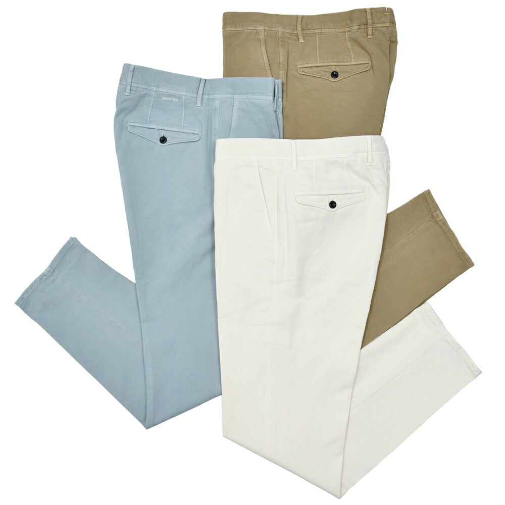 INCOTEX SLACKS(インコテックス スラックス) TAPERED FIT オーガニックストレッチコットンリネンギャバジン1プリーツテーパードチノ 188/470-51502(M) 13065300052