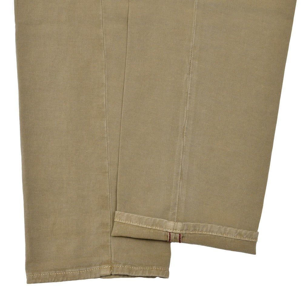 INCOTEX SLACKS(インコテックス スラックス) TAPERED FIT オーガニックストレッチコットンリネンギャバジン1プリーツテーパードチノ 188/470-51502(M) 13065300052