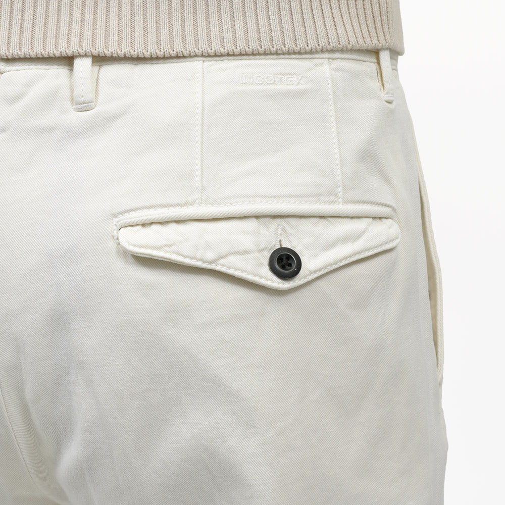 INCOTEX SLACKS(インコテックス スラックス) TAPERED FIT オーガニックストレッチコットンリネンギャバジン1プリーツテーパードチノ 188/470-51502(M) 13065300052