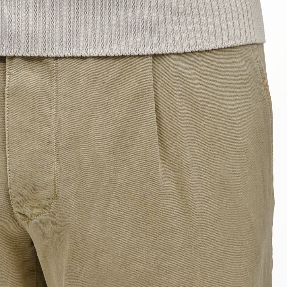 INCOTEX SLACKS(インコテックス スラックス) TAPERED FIT オーガニックストレッチコットンリネンギャバジン1プリーツテーパードチノ 188/470-51502(M) 13065300052
