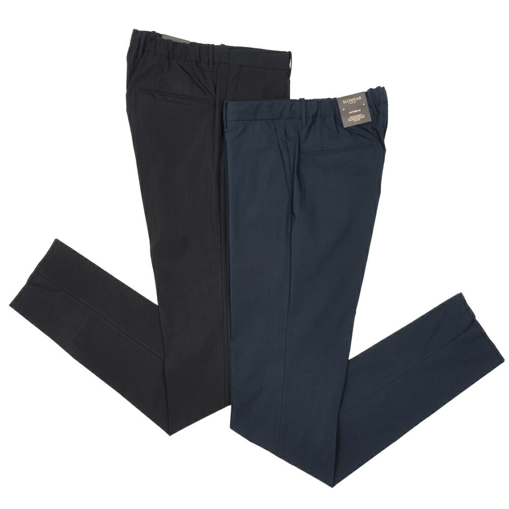 INCOTEX(インコテックス) SLIM FITテックコットンジャージ テーパードシャーリングパンツ 470-51540(M) 13065303052