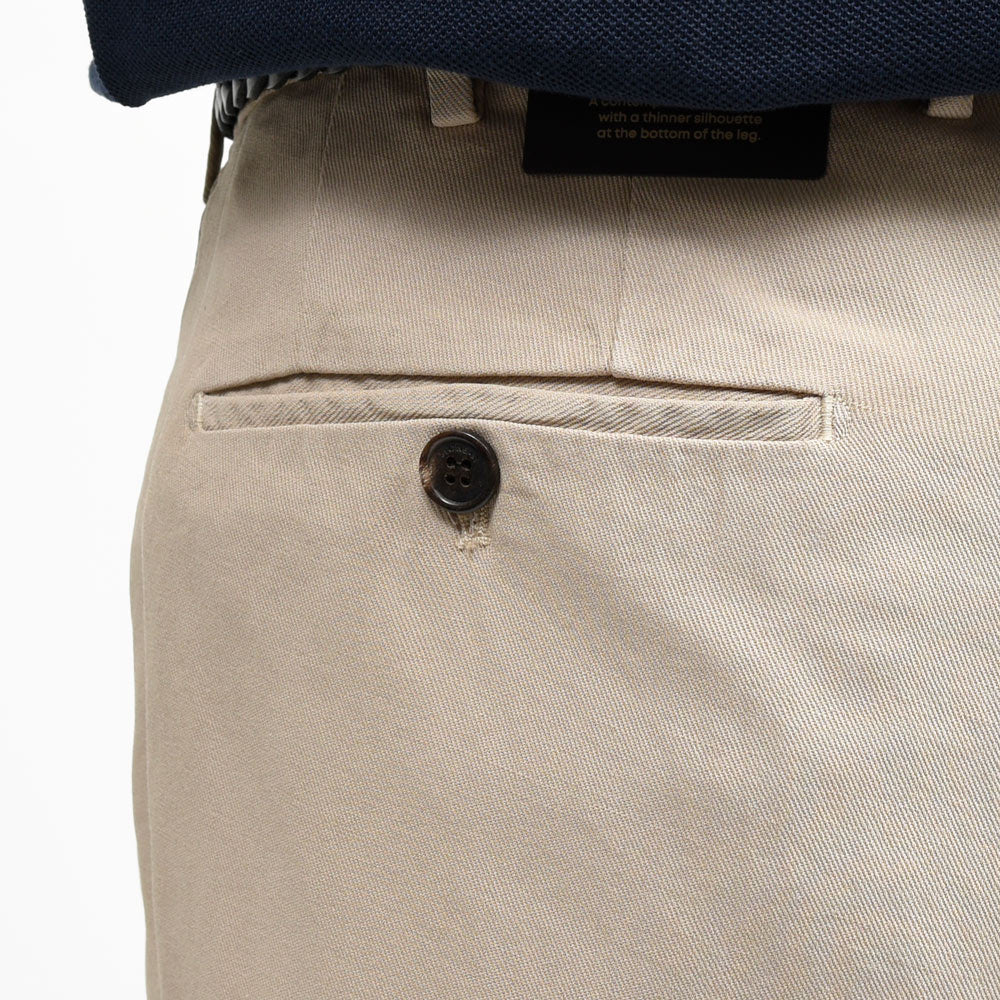 INCOTEX(インコテックス) TAPERED FIT ウォッシャブルコットンリネンギャバジン1プリーツテーパードパンツ ZX541W/470-51554(M) 13065305052