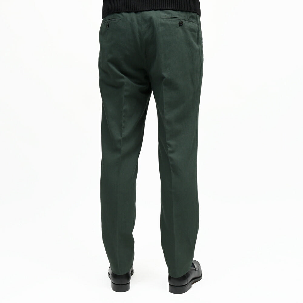 INCOTEX(インコテックス) TAPERED FIT ウォッシャブルコットンリネンギャバジン1プリーツテーパードパンツ ZX541W/470-51554(M) 13065305052
