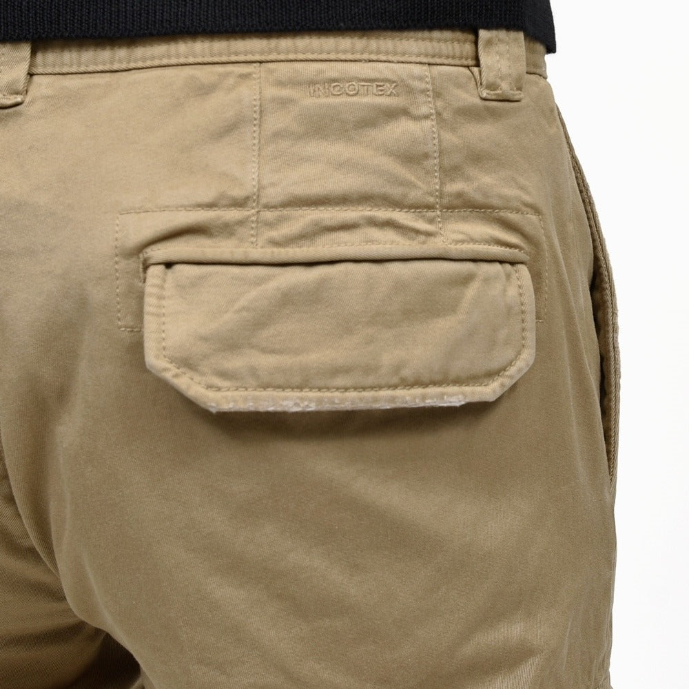 INCOTEX SLACKS(インコテックス スラックス)TAPERED FIT ガーメントダイコットンギャバジンカーゴパンツ 10S303-20216/470-41540 13066005052
