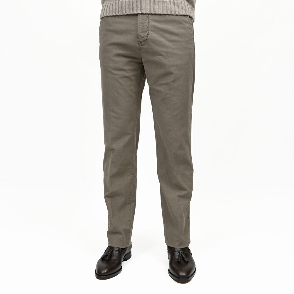 INCOTEX SLACKS(インコテックス スラックス)REGULAR FIT ガーメントダイオーガニックコットンストレッチチノテーパードパンツ 10S312-4611E/61503(M) 13066303052