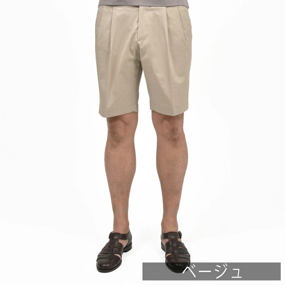 BERWICH(ベルウィッチ) GUJI SHORTグジショーツ ストレッチコットンツイル2プリーツショーツ CK1790X 13161002039