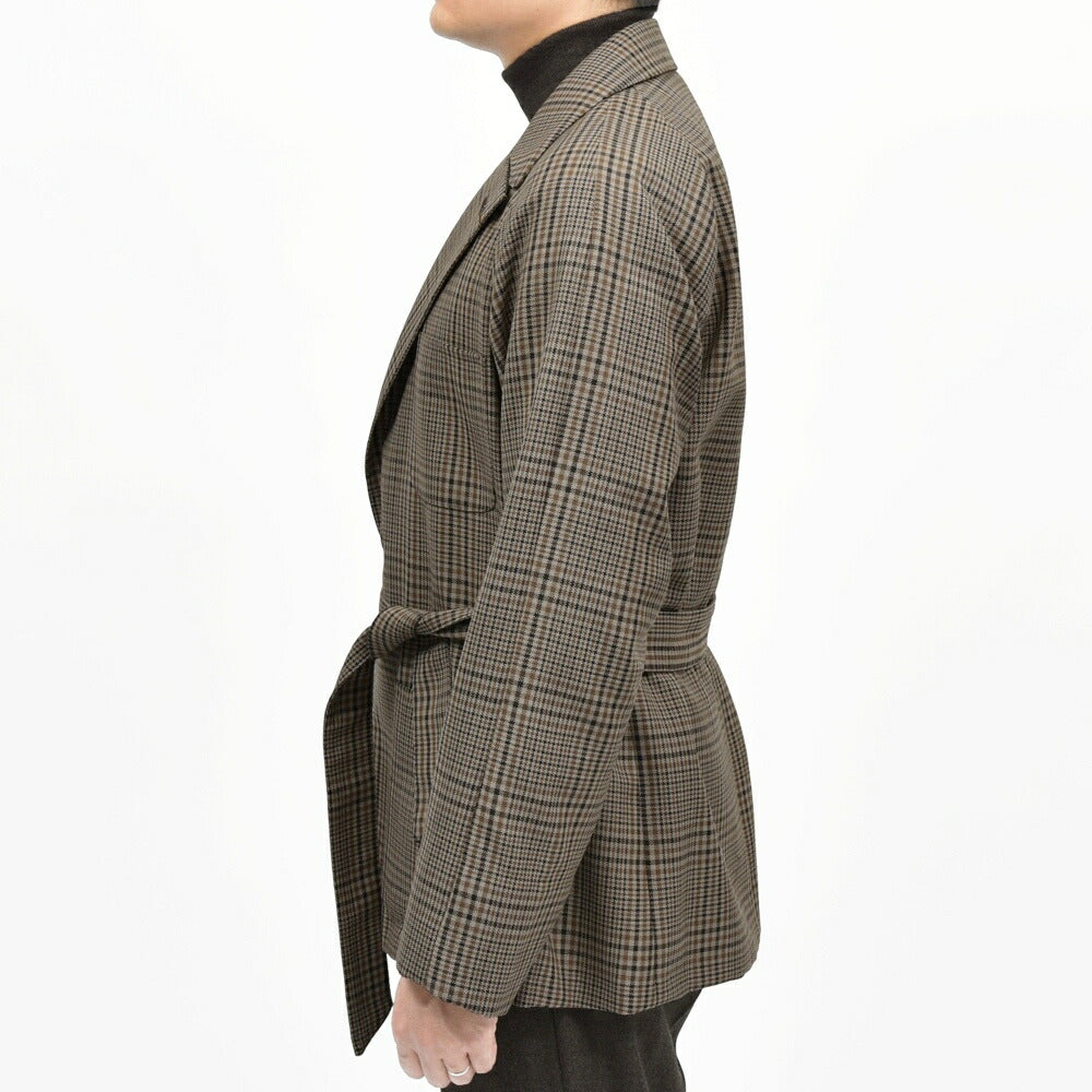 ORBIUM(オルビウム) H.M.Robe H.M.ローブ ウールバスケットグレンチェックローブジャケット 07510680075 14052000129