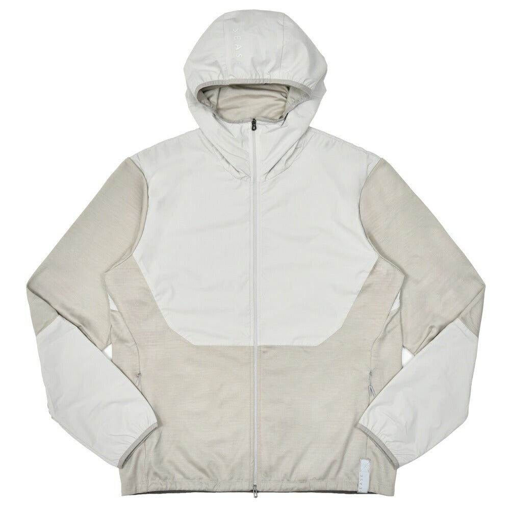 SEASE(シーズ) ZIPPED FOODIE HYBRID ウールジャージジップフーディー WH049TJ186 14052002039