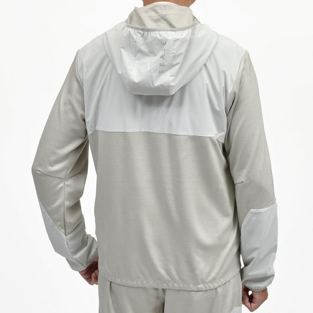SEASE(シーズ) ZIPPED FOODIE HYBRID ウールジャージジップフーディー WH049TJ186 14052002039