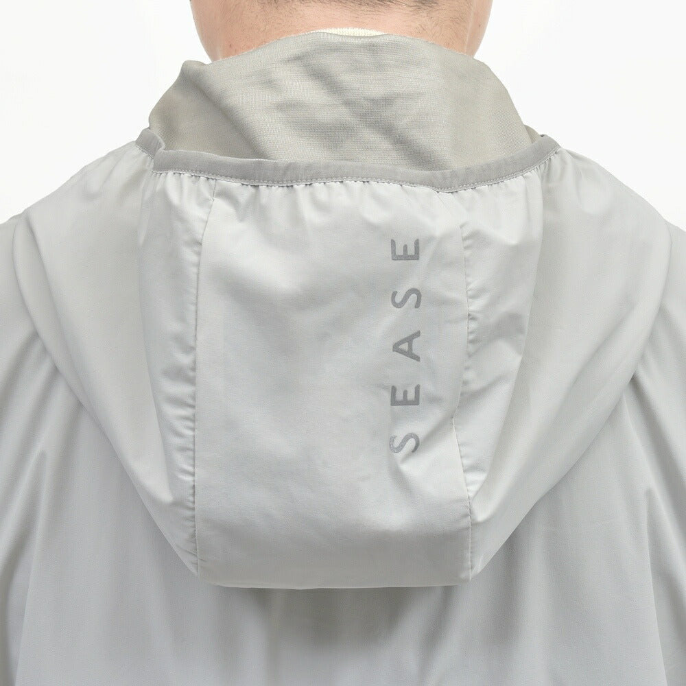 SEASE(シーズ) ZIPPED FOODIE HYBRID ウールジャージジップフーディー WH049TJ186 14052002039