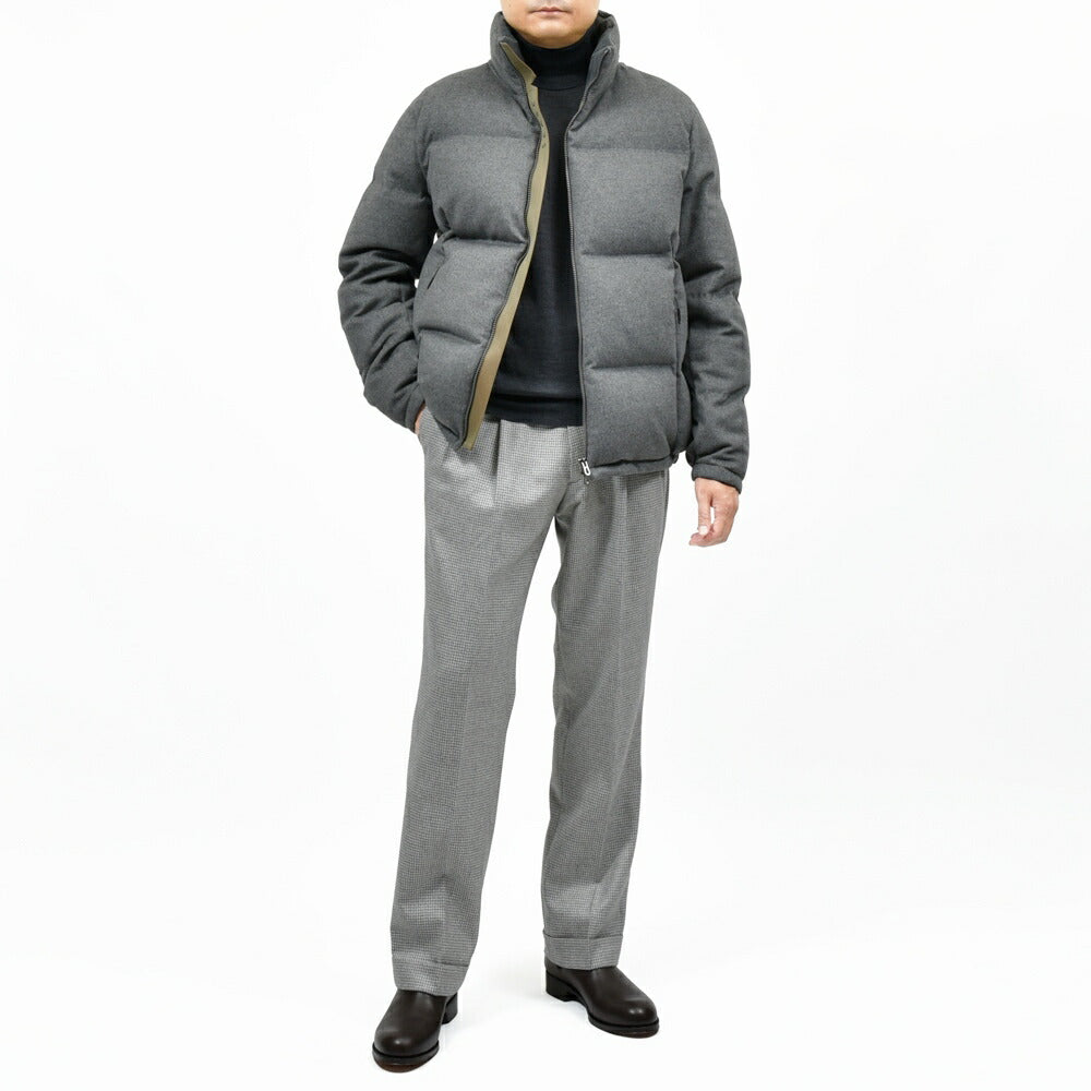 SEASE(シーズ) TRIBECA DOWN JACKET ウォーターレペレントウールカシミアサキソニースタンドカラーダウンブルゾン 0P037TN310 14052004039
