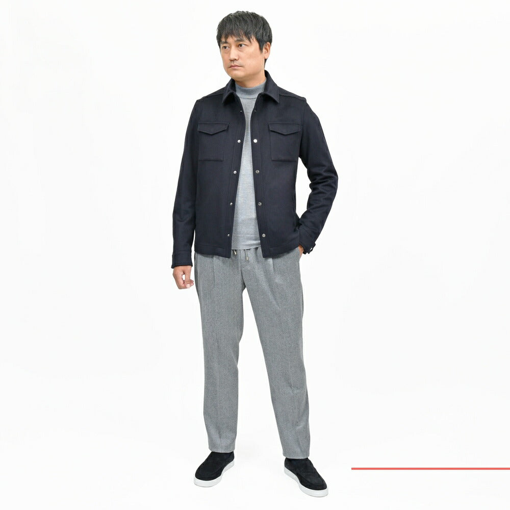 HERNO(ヘルノ) ウールカシミアフランネルシャツブルゾン GI000312U-33318 14052005132
