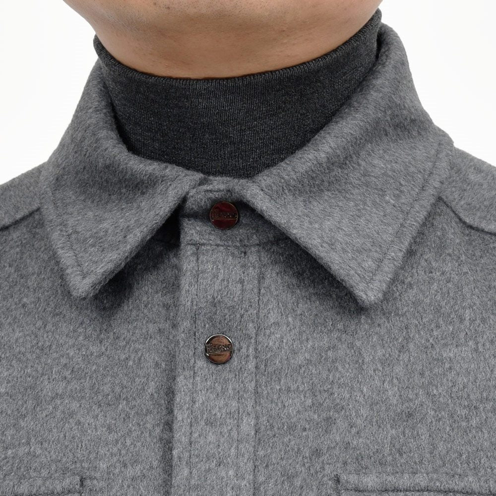 HERNO(ヘルノ) ウールカシミアフランネルシャツブルゾン GI000312U-33318 14052005132