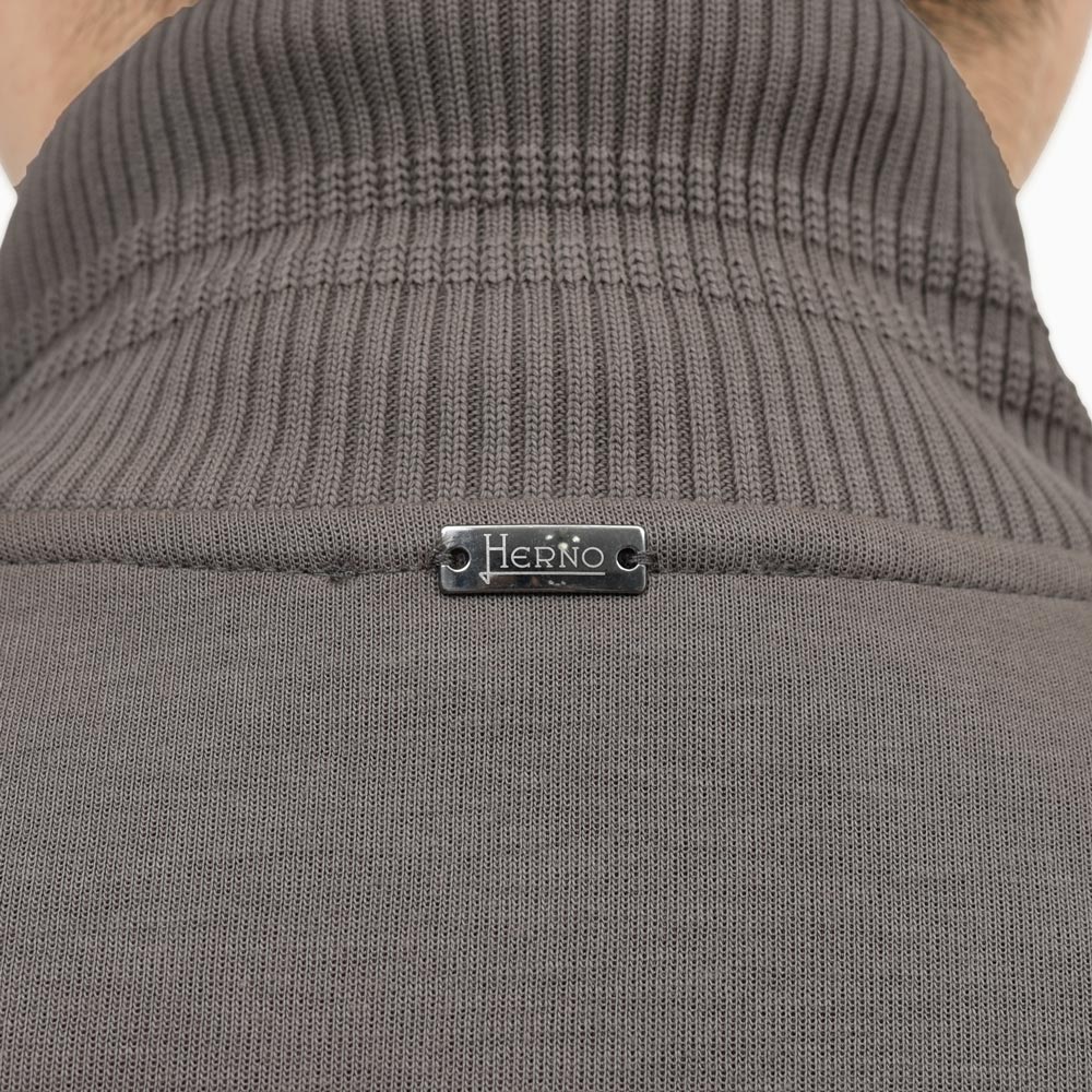 HERNO(ヘルノ) RESORTリゾート ウォーターレペレントナイロン×コットンジャージハイブリッドスタンドカラーブルゾン JC00017UR-52107 14052600132