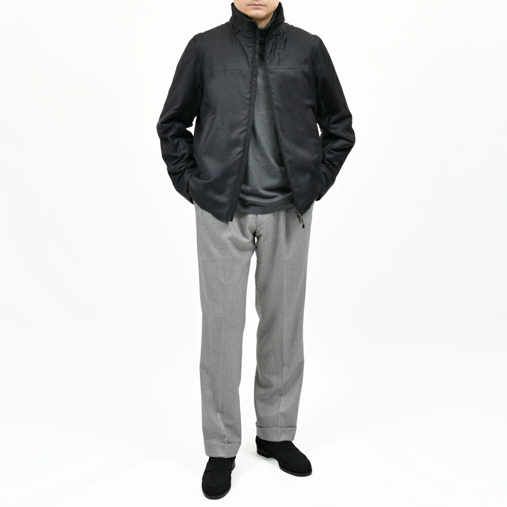 SEASE(シーズ) LIGHT WARMER JACKET ウールシルクサキソニーパデッドフーディーブルゾン SE252UAJJ053TN481 14056001039
