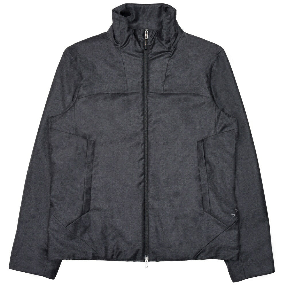SEASE(シーズ) LIGHT WARMER JACKET ウールシルクサキソニーパデッドフーディーブルゾン SE252UAJJ053TN481 14056001039
