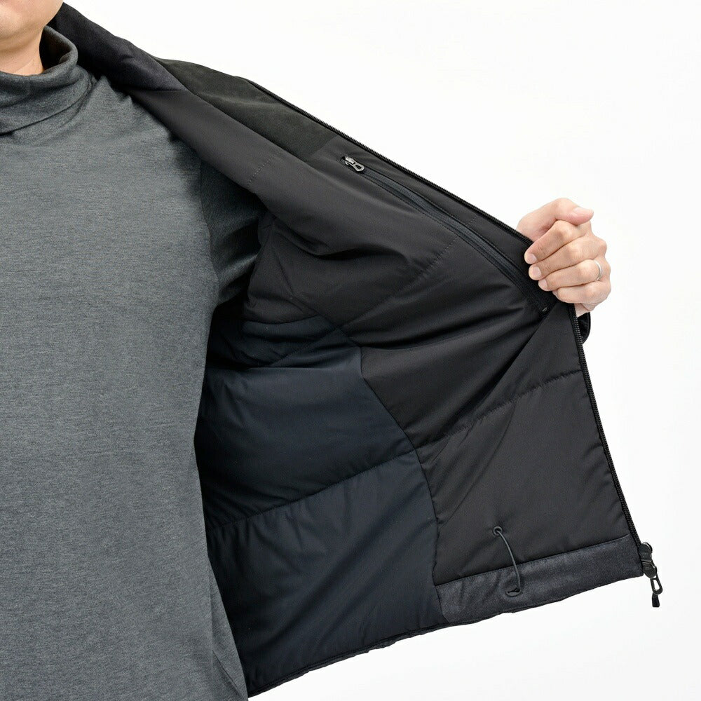 SEASE(シーズ) LIGHT WARMER JACKET ウールシルクサキソニーパデッドフーディーブルゾン SE252UAJJ053TN481 14056001039
