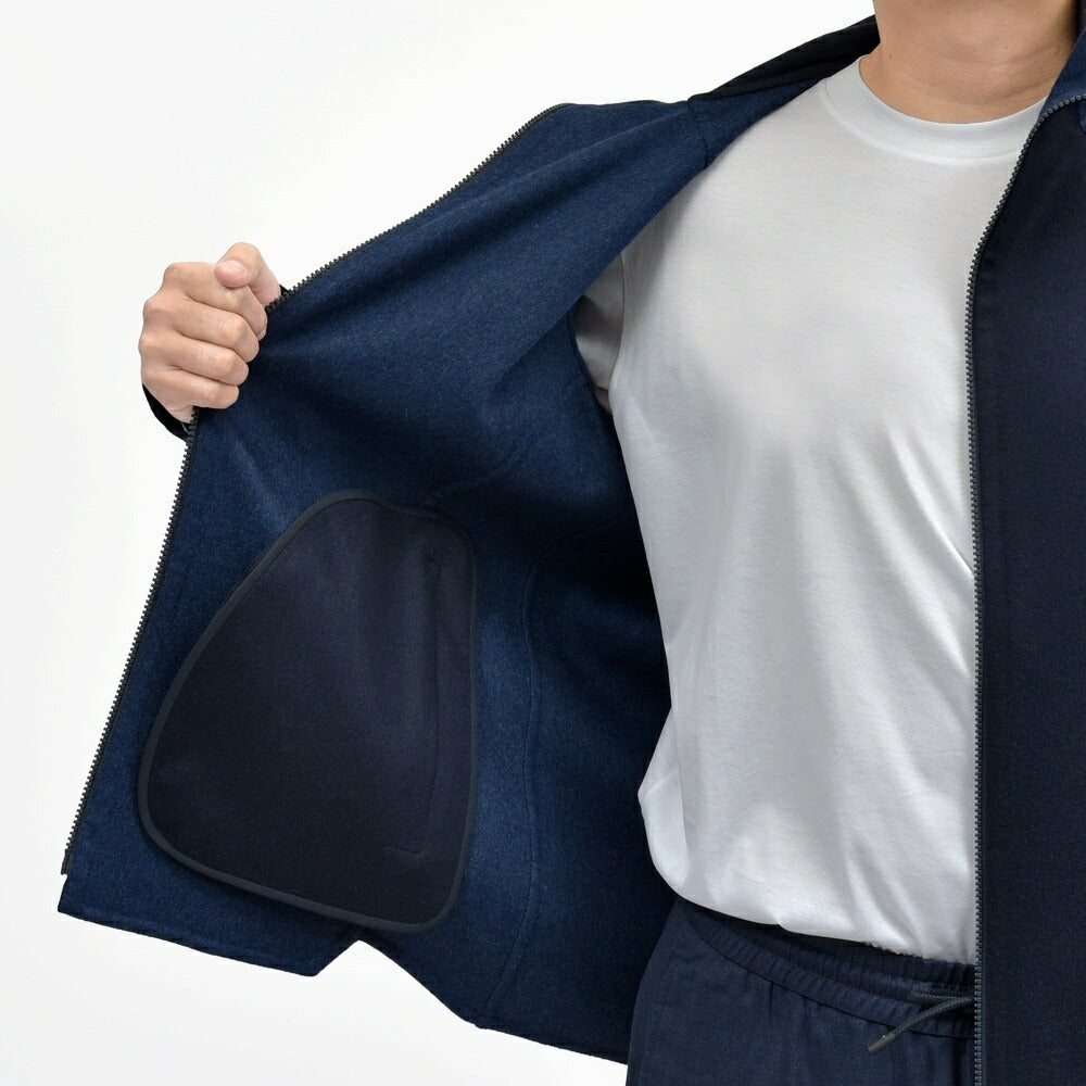 SEASE(シーズ) BIKER DOUBLE ウールカシミアダブルフェイススタンドカラーブルゾン SE252UAJJ073TN585 14056002039
