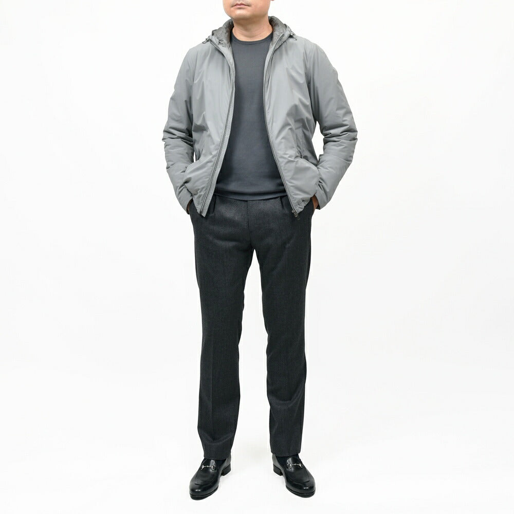 HERNO(ヘルノ) RESORTリゾート ストレッチナイロンパデッドフーディーブルゾン(パッカブル) GI00071UR-12387SZ 14062000132