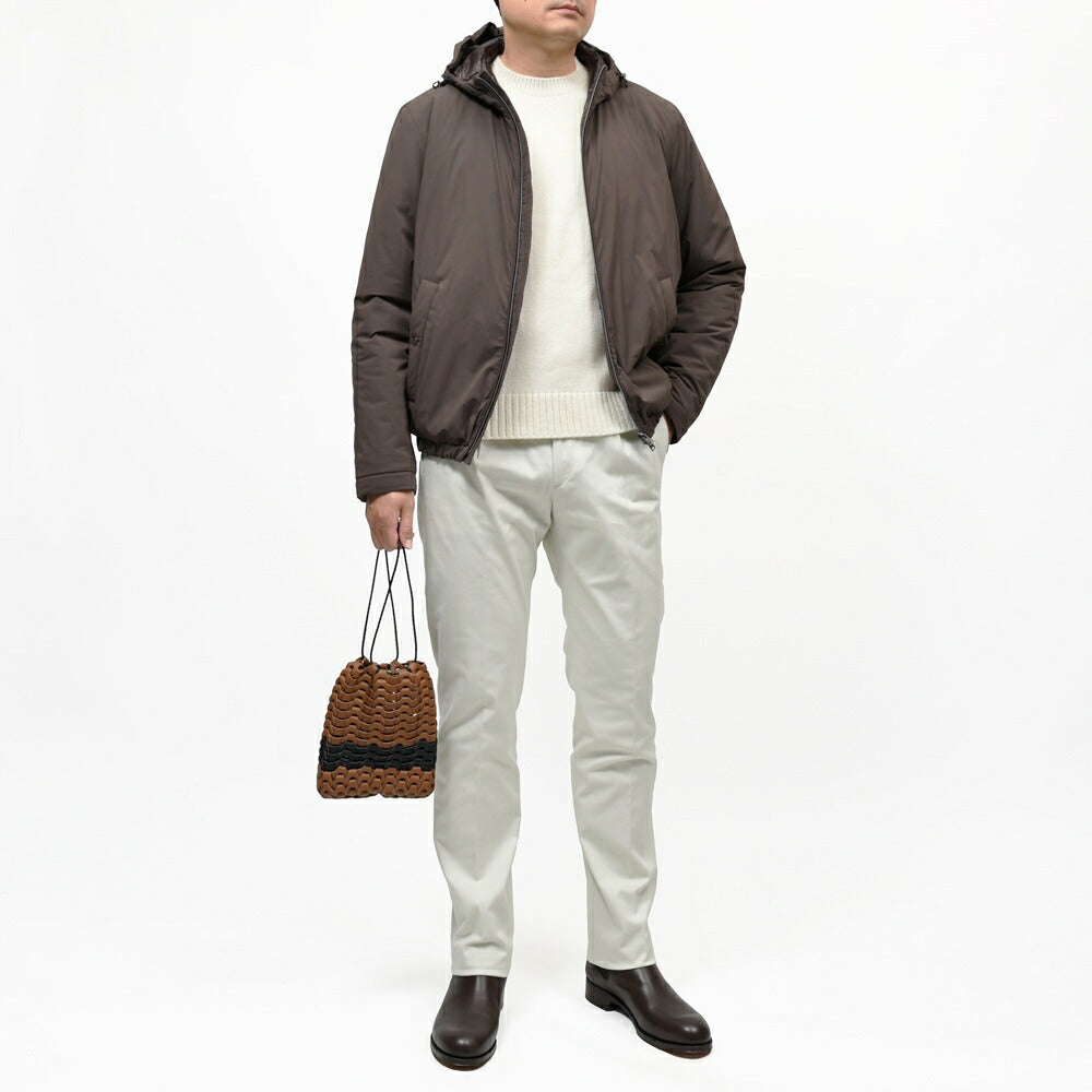 HERNO(ヘルノ) RESORTリゾート ストレッチナイロンパデッドフーディーブルゾン(パッカブル) GI00071UR-12387SZ 14062000132