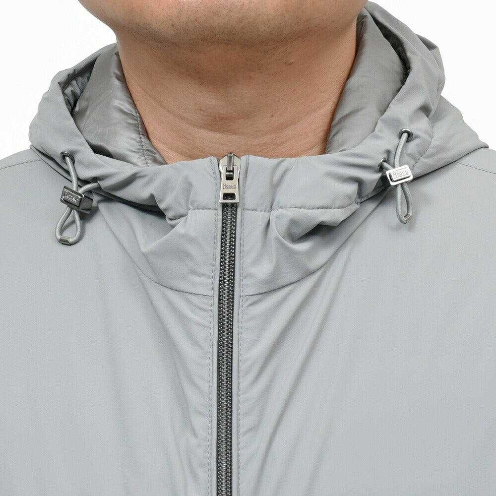 HERNO(ヘルノ) RESORTリゾート ストレッチナイロンパデッドフーディーブルゾン(パッカブル) GI00071UR-12387SZ 14062000132