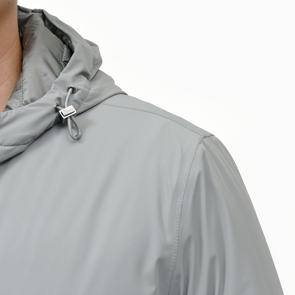 HERNO(ヘルノ) RESORTリゾート ストレッチナイロンパデッドフーディーブルゾン(パッカブル) GI00071UR-12387SZ 14062000132