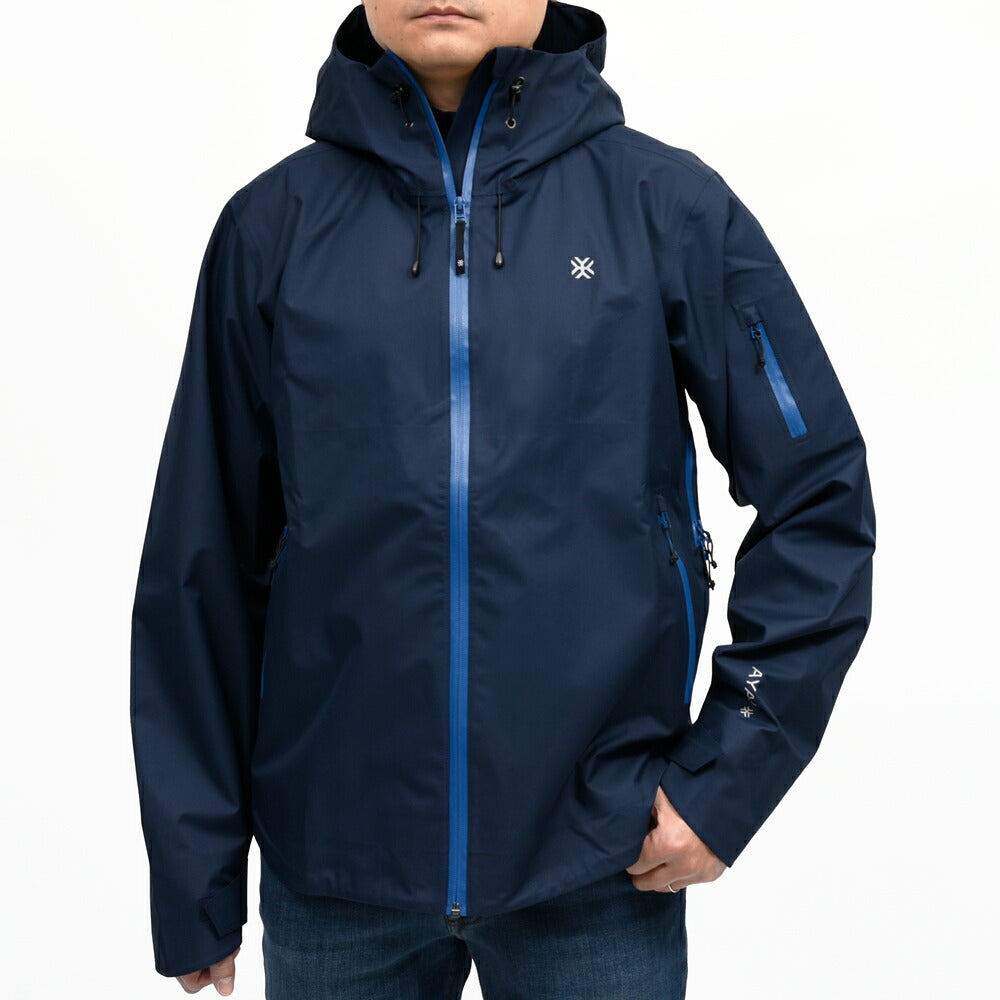AYAQ(アヤック)ウォータープルーフ3レイヤーポリエステルフーディーブルゾン SKORA HARDSHELL JACKET 14062002247