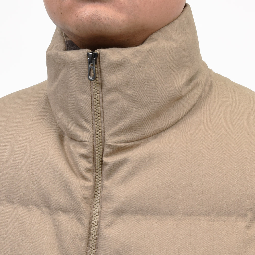 SEASE(シーズ)TRIBECA DOWN JACKET ウォーターレペレントコットンカシミアヘリンボーンスタンドカラーダウンブルゾン OP037TN480 14062004039