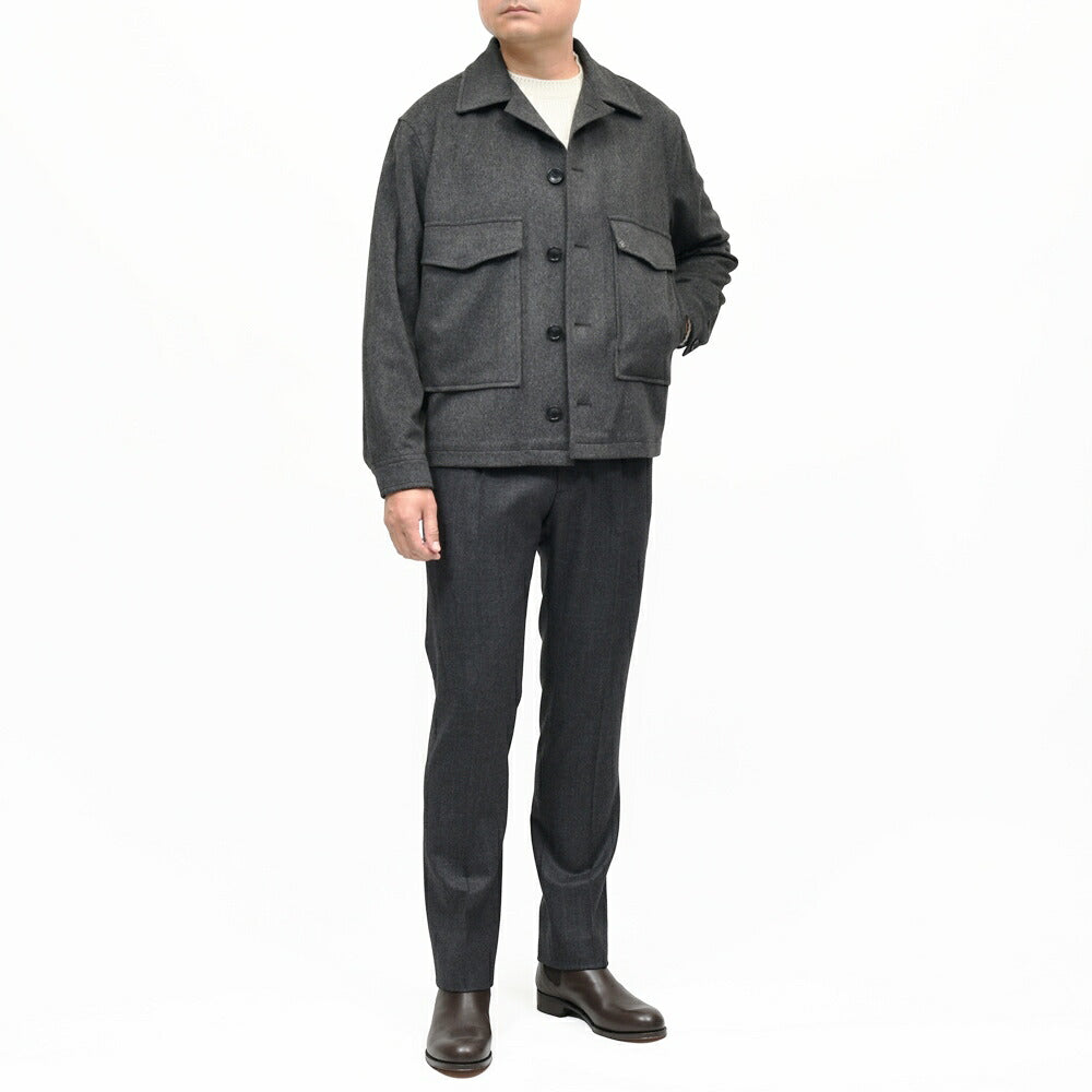 TAGLIATORE(タリアトーレ) ADIBアディブ LoroPianaウールフランネルショートブルゾン 010103 14062015054