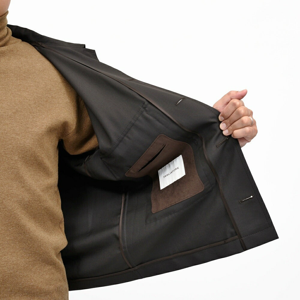 TAGLIATORE(タリアトーレ) ADIBアディブ V.B.C SUPER110'sウールツイルショートブルゾン 070001 14062016054