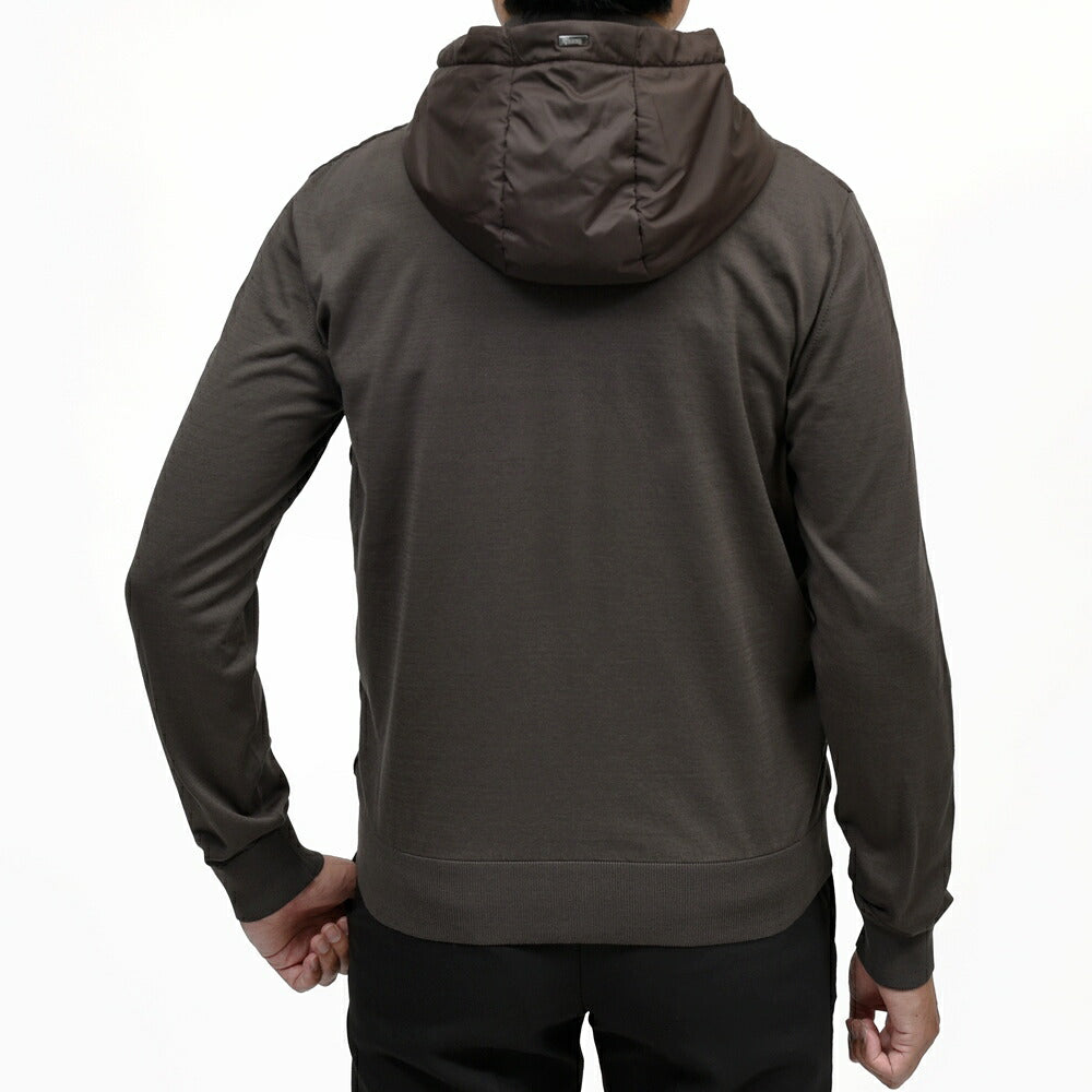 HERNO(ヘルノ)<br>RESORTリゾート ポリエステル×コットンニットハイブリッドブルゾン MC00052UR-72109 14062601132