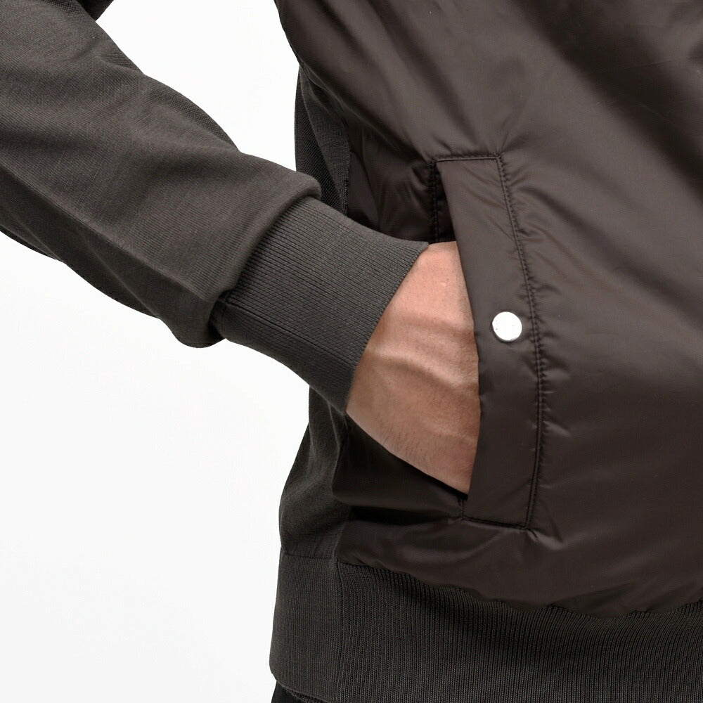 HERNO(ヘルノ)<br>RESORTリゾート ポリエステル×コットンニットハイブリッドブルゾン MC00052UR-72109 14062601132