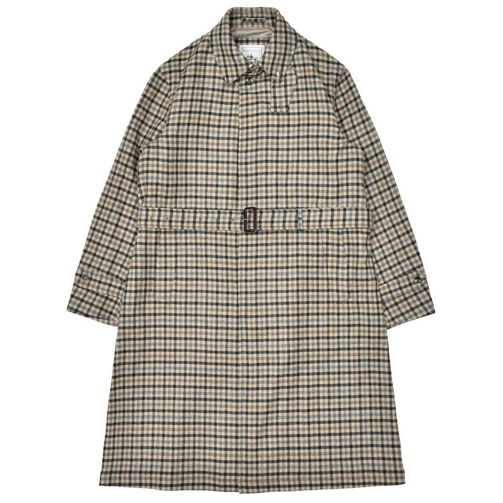 Whiteley&Green(ホワイトリー アンド グリーン) BRADFORD ウールカシミアライトツィードタッターソールバルカラーコート 14152004059