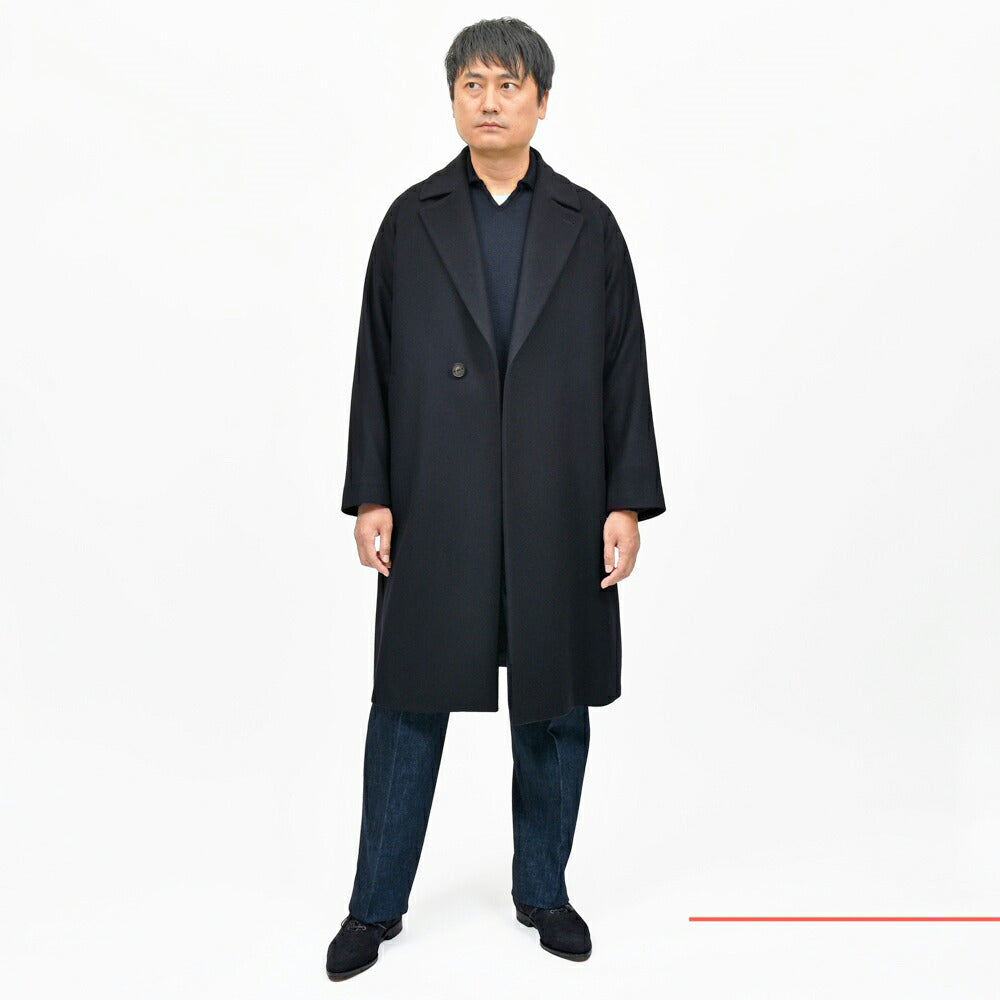 Hevo(イーヴォ) SURBOスルボ ウールナイロンフランネル1Bセミダブルコート SURB740 14152004109