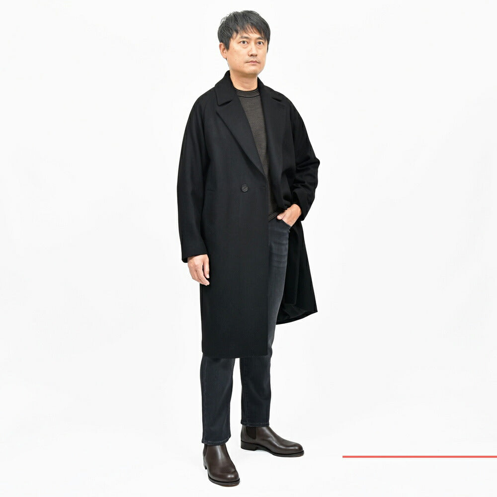 Hevo(イーヴォ) SURBOスルボ ウールナイロンフランネル1Bセミダブルコート SURB740 14152004109