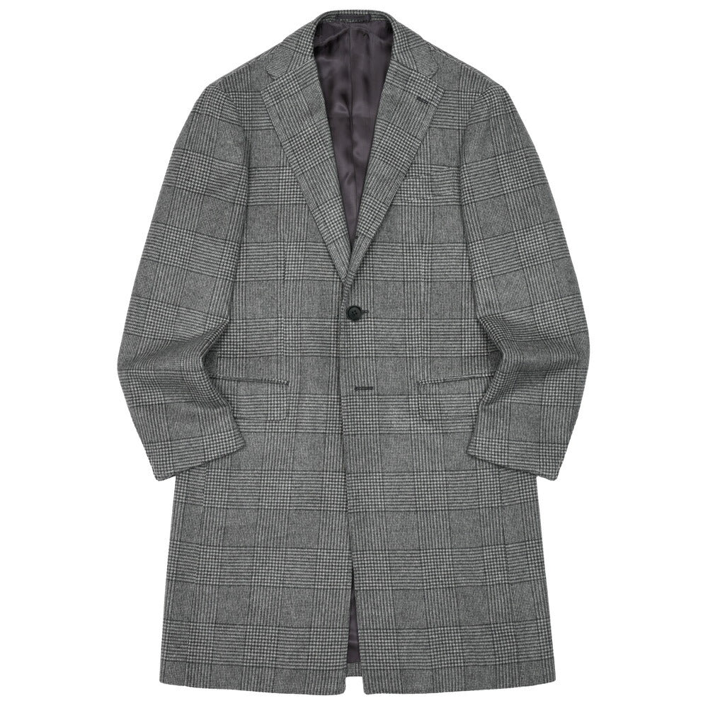 guji(グジ)カシミヤグレンチェックチェスターフィールドコート MADE BY RING JACKET / LoroPiana 14152200028